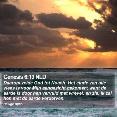 Genesis 6:13 NLD Bible Verse Image