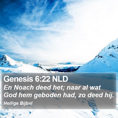 Genesis 6:22 NLD Bible Verse Image