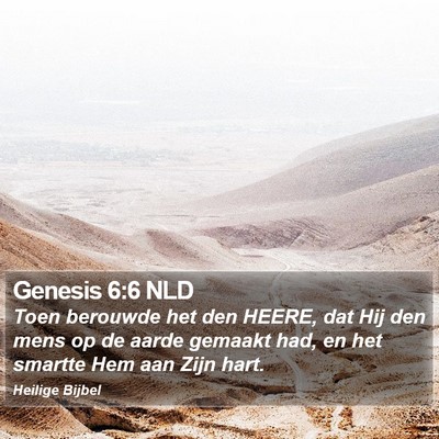 Genesis 6:6 NLD Bible Verse Image