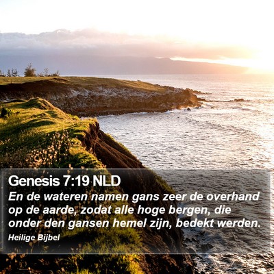 Genesis 7:19 NLD Bible Verse Image