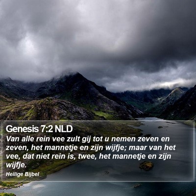 Genesis 7:2 NLD Bible Verse Image