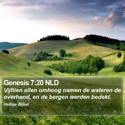 Genesis 7:20 NLD Bible Verse Image