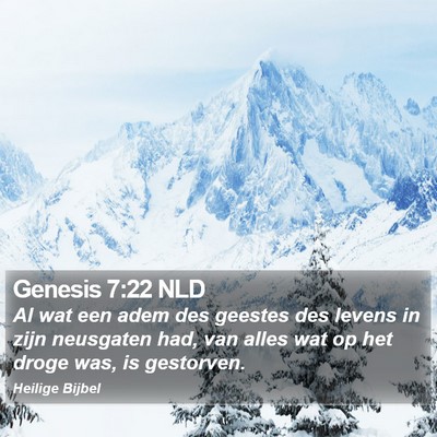 Genesis 7:22 NLD Bible Verse Image