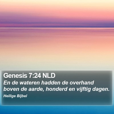 Genesis 7:24 NLD Bible Verse Image