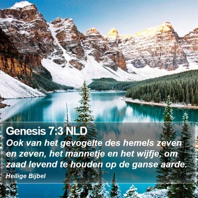 Genesis 7:3 NLD Bible Verse Image