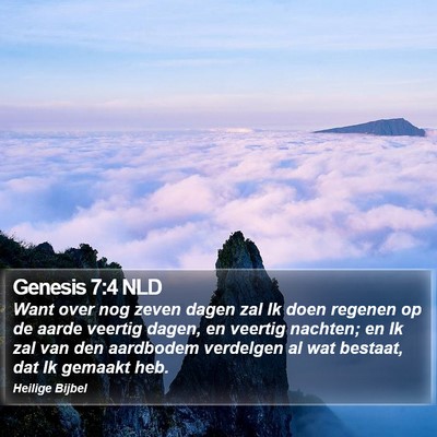 Genesis 7:4 NLD Bible Verse Image