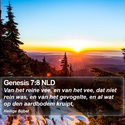 Genesis 7:8 NLD Bible Verse Image