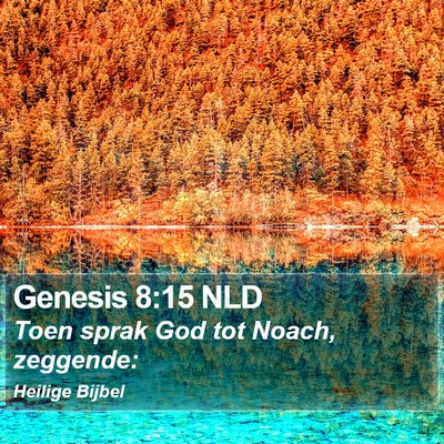 Genesis 8:15 NLD Bible Verse Image