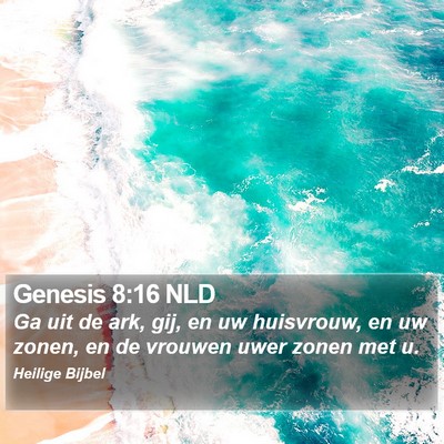 Genesis 8:16 NLD Bible Verse Image