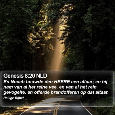 Genesis 8:20 NLD Bible Verse Image
