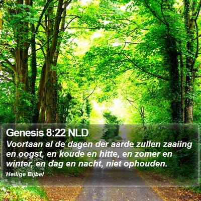 Genesis 8:22 NLD Bible Verse Image