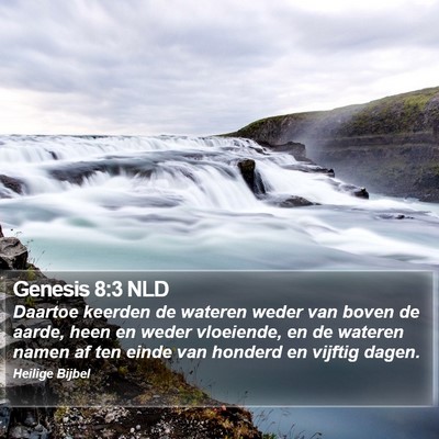 Genesis 8:3 NLD Bible Verse Image
