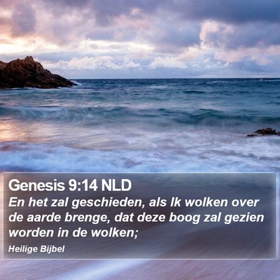 Genesis 9:14 NLD Bible Verse Image