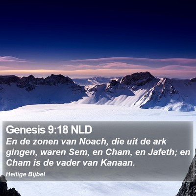 Genesis 9:18 NLD Bible Verse Image