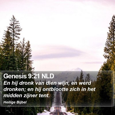 Genesis 9:21 NLD Bible Verse Image