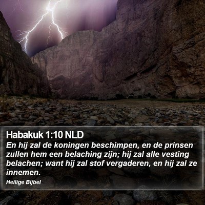 Habakuk 1:10 NLD Bible Verse Image