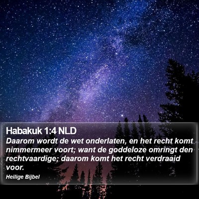 Habakuk 1:4 NLD Bible Verse Image