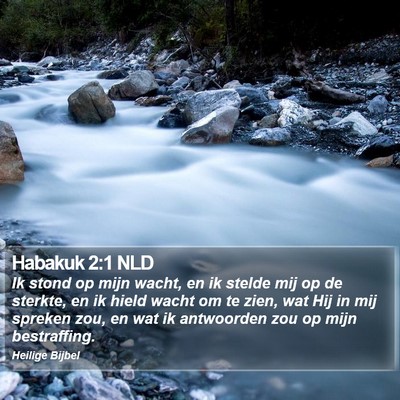 Habakuk 2:1 NLD Bible Verse Image