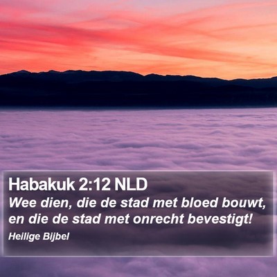 Habakuk 2:12 NLD Bible Verse Image