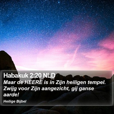 Habakuk 2:20 NLD Bible Verse Image