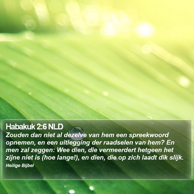 Habakuk 2:6 NLD Bible Verse Image