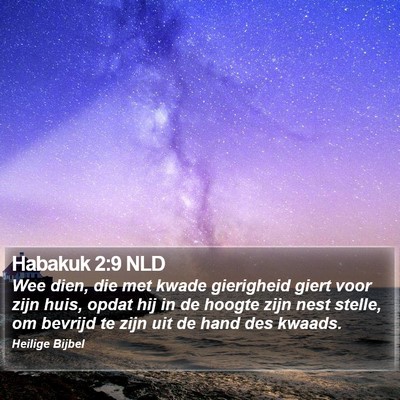 Habakuk 2:9 NLD Bible Verse Image