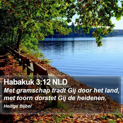 Habakuk 3:12 NLD Bible Verse Image