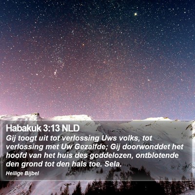 Habakuk 3:13 NLD Bible Verse Image