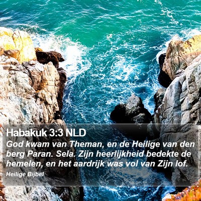Habakuk 3:3 NLD Bible Verse Image
