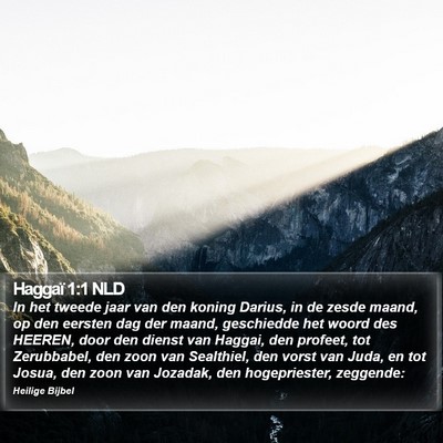 Haggaï 1:1 NLD Bible Verse Image