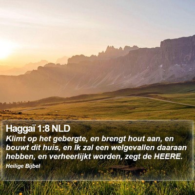 Haggaï 1:8 NLD Bible Verse Image