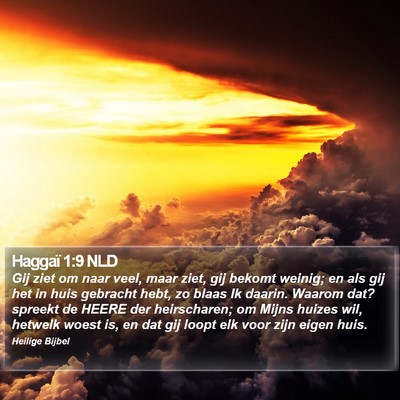 Haggaï 1:9 NLD Bible Verse Image