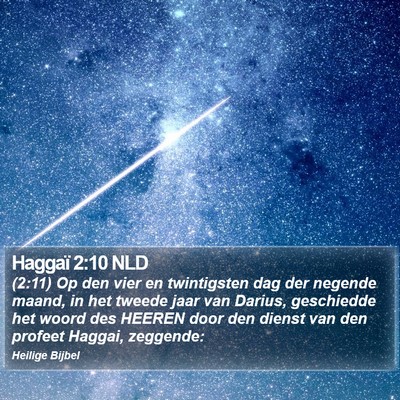 Haggaï 2:10 NLD Bible Verse Image