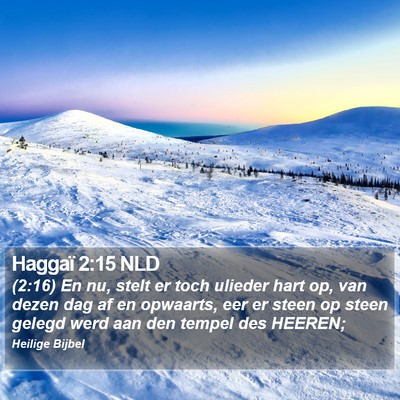 Haggaï 2:15 NLD Bible Verse Image