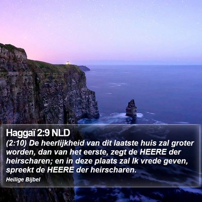 Haggaï 2:9 NLD Bible Verse Image