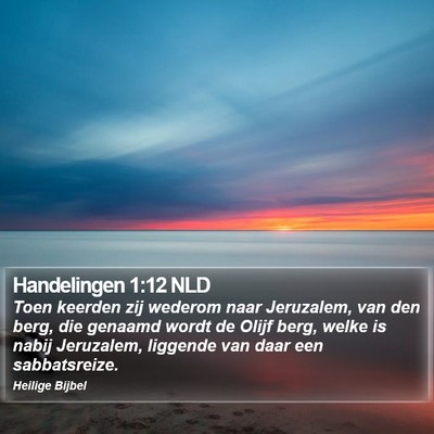 Handelingen 1:12 NLD Bible Verse Image