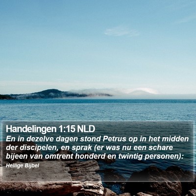 Handelingen 1:15 NLD Bible Verse Image