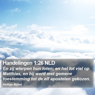 Handelingen 1:26 NLD Bible Verse Image