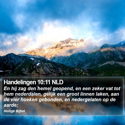Handelingen 10:11 NLD Bible Verse Image