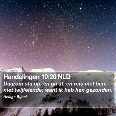 Handelingen 10:20 NLD Bible Verse Image