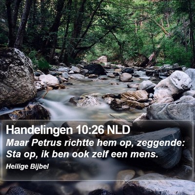 Handelingen 10:26 NLD Bible Verse Image