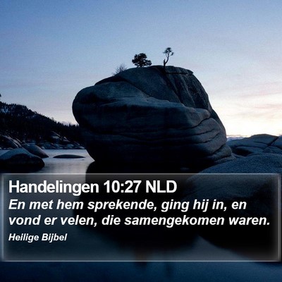 Handelingen 10:27 NLD Bible Verse Image