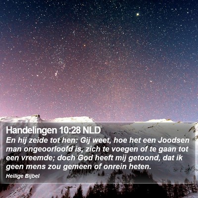 Handelingen 10:28 NLD Bible Verse Image