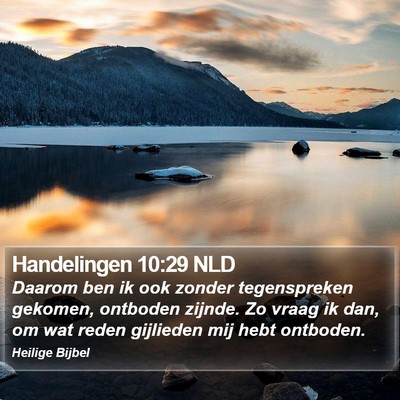 Handelingen 10:29 NLD Bible Verse Image