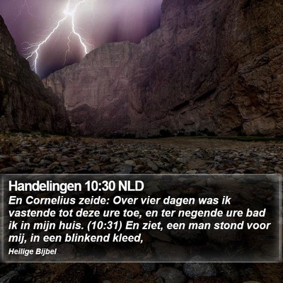 Handelingen 10:30 NLD Bible Verse Image