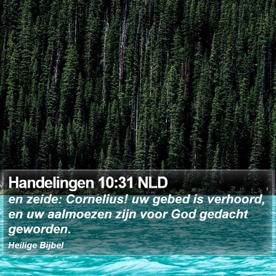 Handelingen 10:31 NLD Bible Verse Image