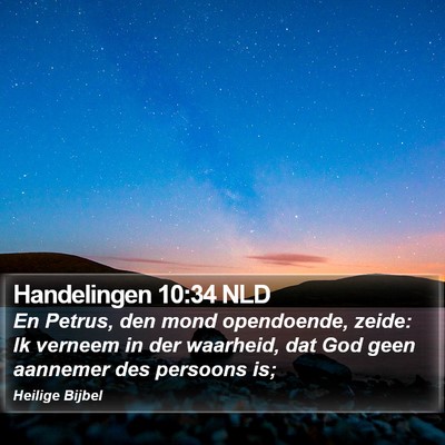 Handelingen 10:34 NLD Bible Verse Image