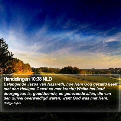 Handelingen 10:38 NLD Bible Verse Image