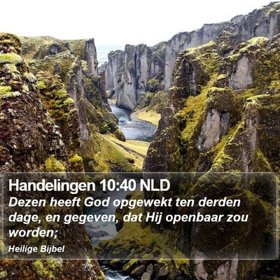 Handelingen 10:40 NLD Bible Verse Image