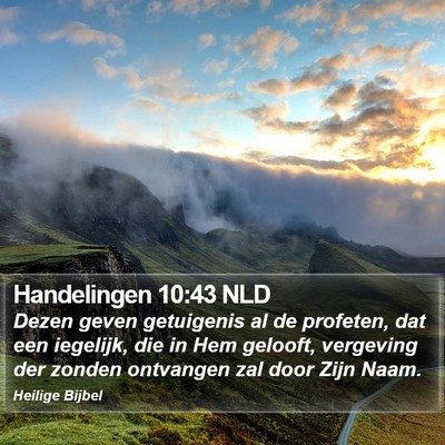 Handelingen 10:43 NLD Bible Verse Image